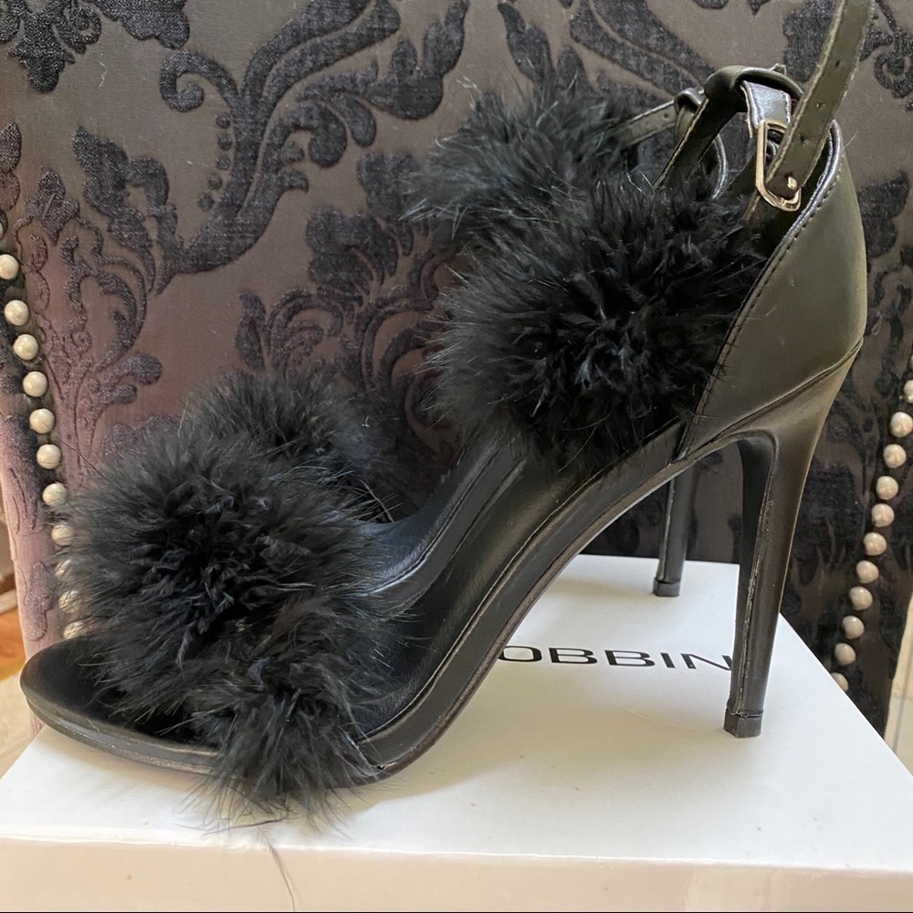 Feather Boa Heels